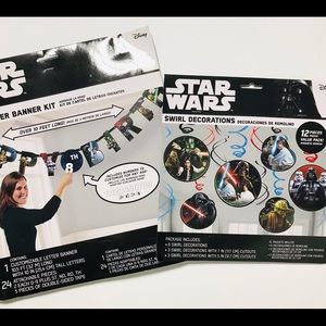 Star Wars Party Decorations Swirl & Banner
